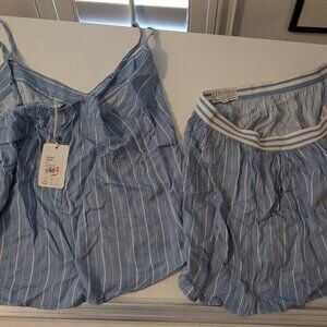 P.J. Salvage Striped Cami & Shorts Set (One is NEW!)